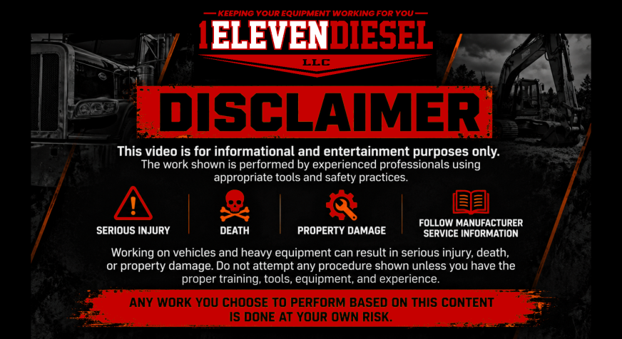 Video Disclaimer